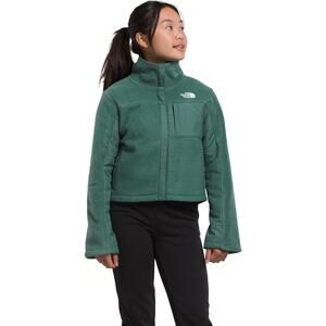 NWT THE NORTH FACE Girls' Fleece Mashup Jacket, Dark Sage-Sizee 2XL